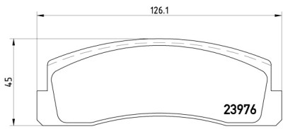 Jogo de 4 pastilhas de freio BREMBO P 41 005