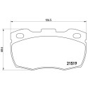 Jogo de 4 pastilhas de freio BREMBO P 44 005