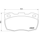 Jogo de 4 pastilhas de freio BREMBO P 44 015