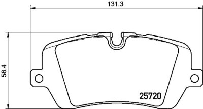 Jogo de 4 pastilhas de freio BREMBO P 44 021