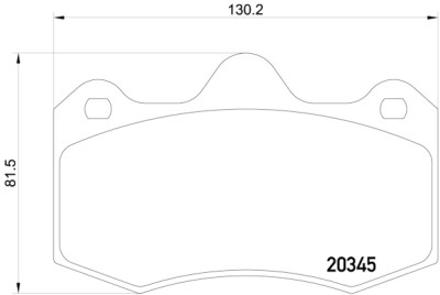 Jogo de 4 pastilhas de freio BREMBO P 47 001