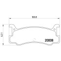 Jogo de 4 pastilhas de freio BREMBO P 49 005