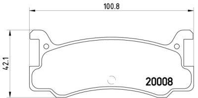 Jogo de 4 pastilhas de freio BREMBO P 49 005