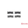 Jogo de 4 pastilhas de freio BREMBO P 49 005