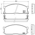 Jogo de 4 pastilhas de freio BREMBO P 49 010