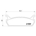 Jogo de 4 pastilhas de freio BREMBO P 49 015