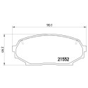 Jogo de 4 pastilhas de freio BREMBO P 49 017