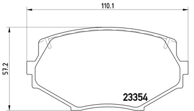 Jogo de 4 pastilhas de freio BREMBO P 49 020