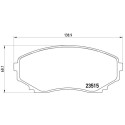 Jogo de 4 pastilhas de freio BREMBO P 49 028