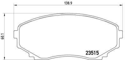 Jogo de 4 pastilhas de freio BREMBO P 49 028
