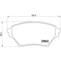 Jogo de 4 pastilhas de freio BREMBO P 49 029