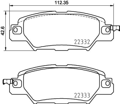 Jogo de 4 pastilhas de freio BREMBO P 49 053