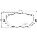 Jogo de 4 pastilhas de freio BREMBO P 49 054
