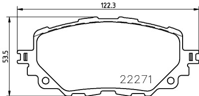 Jogo de 4 pastilhas de freio BREMBO P 49 054