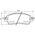Jogo de 4 pastilhas de freio BREMBO P 49 055