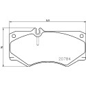 Jogo de 4 pastilhas de freio BREMBO P 50 003