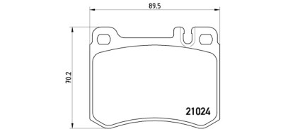 Jogo de 4 pastilhas de freio BREMBO P 50 014