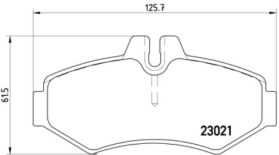 Jogo de 4 pastilhas de freio BREMBO P 50 020