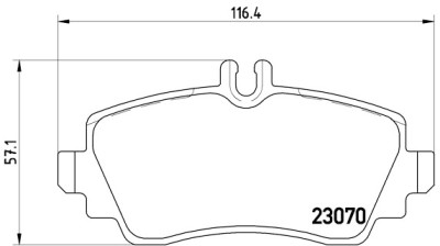 Jogo de 4 pastilhas de freio BREMBO P 50 035