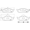 Jogo de 4 pastilhas de freio BREMBO P 50 039