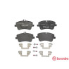 Jogo de 4 pastilhas de travao com lado de instalacao direccional Brake Pads