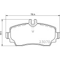 Jogo de 4 pastilhas de freio BREMBO P 50 047