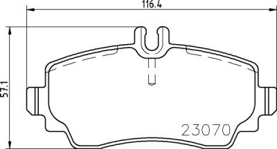 Jogo de 4 pastilhas de freio BREMBO P 50 047