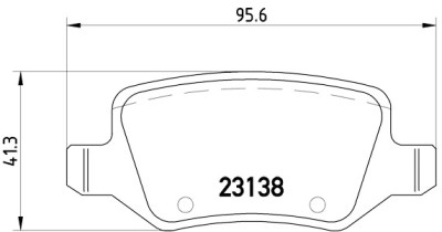 Jogo de 4 pastilhas de freio BREMBO P 50 058