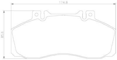 Jogo de 4 pastilhas de freio BREMBO P 50 065