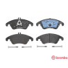 Jogo de 4 pastilhas de travao com lado de instalacao direccional Brake Pads