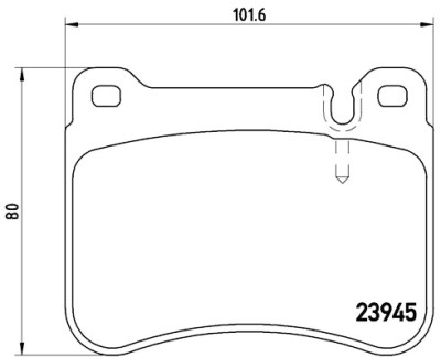 Jogo de 4 pastilhas de freio BREMBO P 50 073