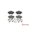 Jogo de 4 pastilhas de freio BREMBO P 50 091