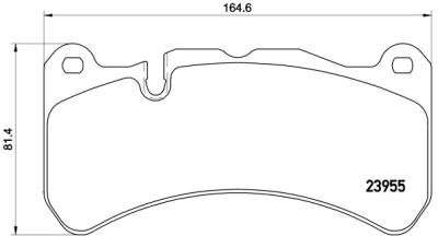 Jogo de 4 pastilhas de freio BREMBO P 50 092