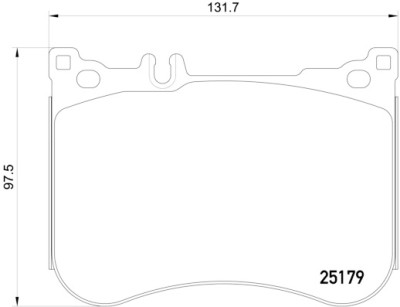 Jogo de 4 pastilhas de freio BREMBO P 50 095