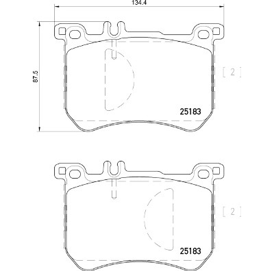 Jogo de 4 pastilhas de freio BREMBO P 50 111