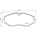 Jogo de 4 pastilhas de freio BREMBO P 50 129