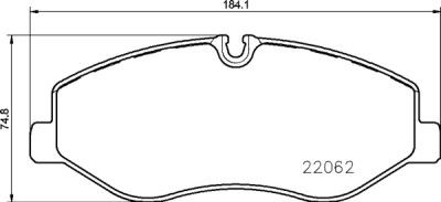 Jogo de 4 pastilhas de freio BREMBO P 50 129