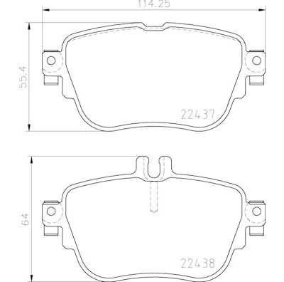Jogo de 4 pastilhas de freio BREMBO P 50 136