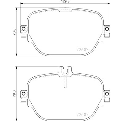 Jogo de 4 pastilhas de freio BREMBO P 50 138