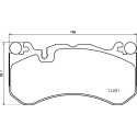 Jogo de 4 pastilhas de freio BREMBO P 50 142