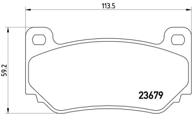 Jogo de 4 pastilhas de freio BREMBO P 52 018