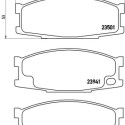 Jogo de 4 pastilhas de freio BREMBO P 54 024