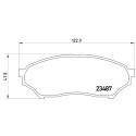 Jogo de 4 pastilhas de freio BREMBO P 54 028