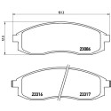 Jogo de 4 pastilhas de freio BREMBO P 54 032