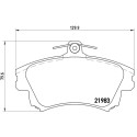 Jogo de 4 pastilhas de freio BREMBO P 54 036