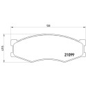 Jogo de 4 pastilhas de freio BREMBO P 56 014