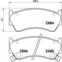 Jogo de 4 pastilhas de freio BREMBO P 56 033