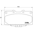 Jogo de 4 pastilhas de freio BREMBO P 56 034