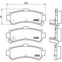 Jogo de 4 pastilhas de freio BREMBO P 56 035
