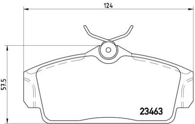 Jogo de 4 pastilhas de freio BREMBO P 56 036